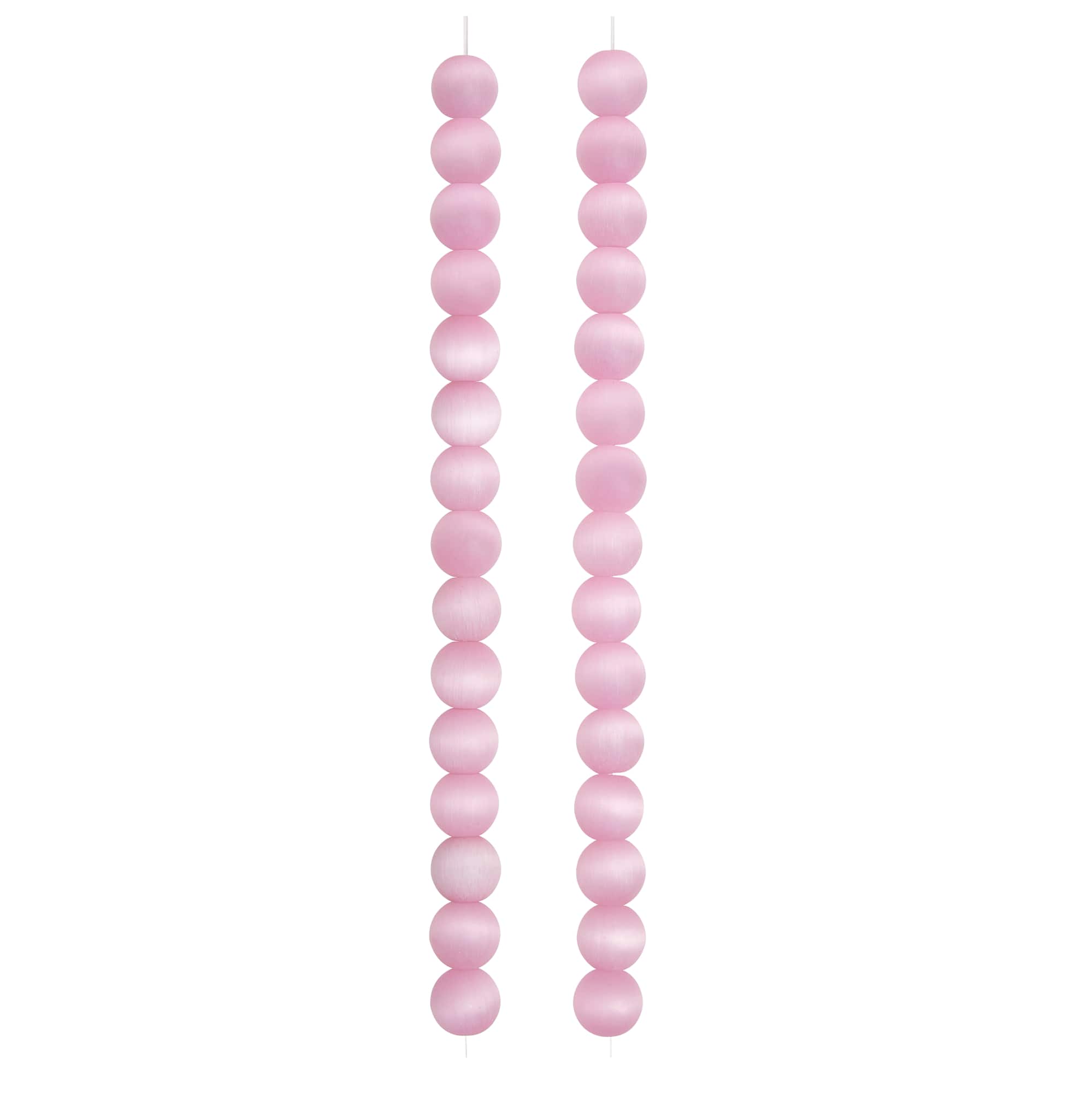 Glass Cat's Eye Round Beads, 8mm by Bead Landing™